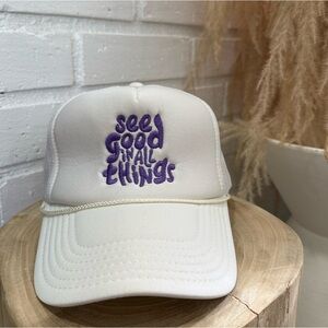 NWOT See Good In All Things Trucker Hat